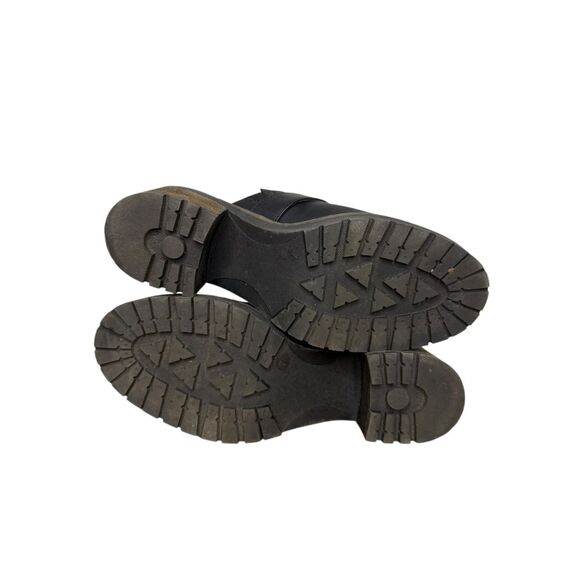 Crown Vintage Women’s 7 Janis Slip On Clogs Black Heeled Buckle Y2K Hipster - Picture 11 of 11